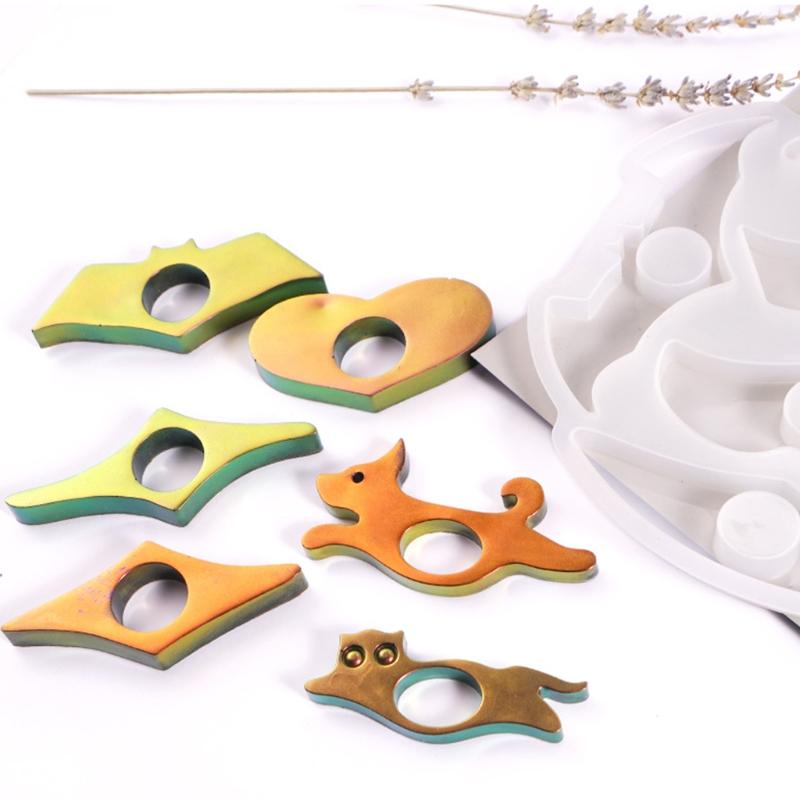 Kristall-Epoxidharz-Form Handgemachter Daumen-Lesezeichen-Silikonform DIY-Bastelarbeiten UV-Harz-Form Buchseitenhalter-Silikonform