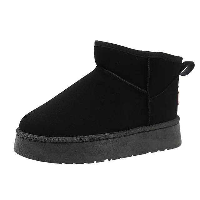 Fashion 2024 New Thick Soled Versatile Snow Boots for Women, Worn for Warmth, Height Increase, Anti Slip and Waterproof