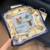 New silk scarf women's fashion versatile high-end small square scarf Korean version neck protection scarf spring and autumn retro scarf binding bag