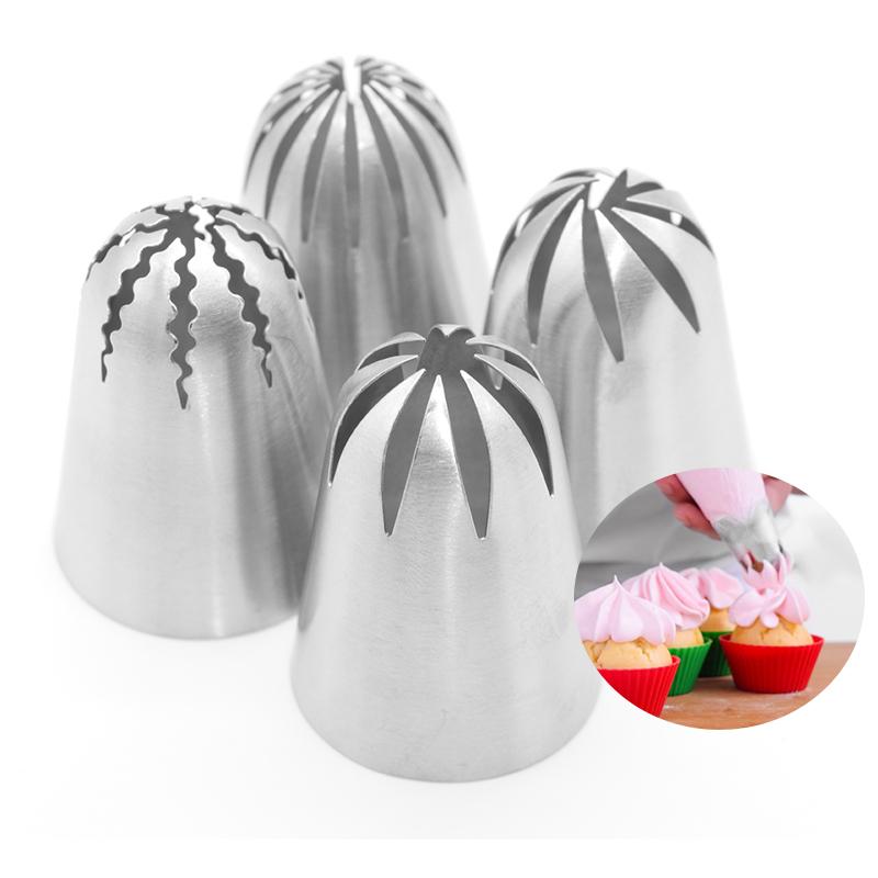 901 902 903 904 Large Close Star Piping Nozzle Stainless Steel Icing Tips for Cake Fondant Cupcake Decoration Baking Tool