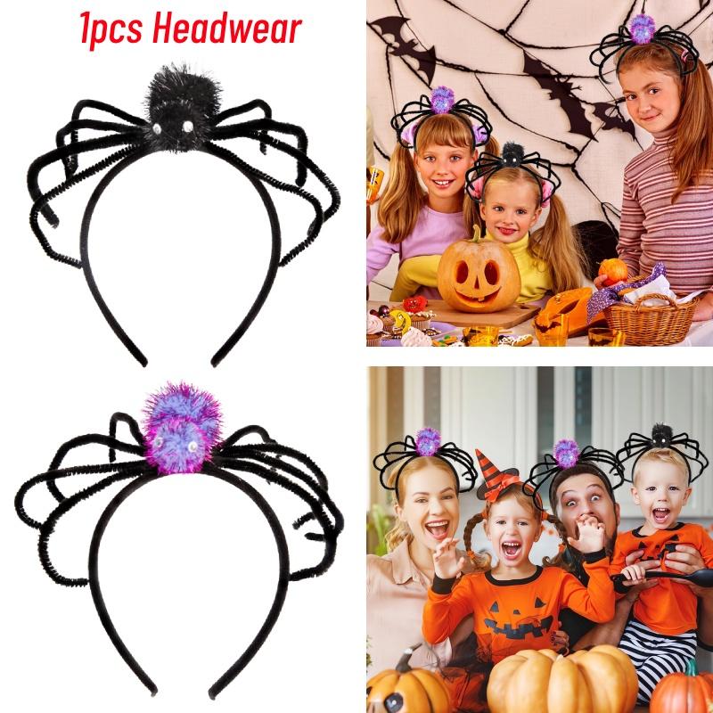 Bandeau Araignée d'Halloween Élégant Accessoire de Costume Parfait Pour un Look Festif