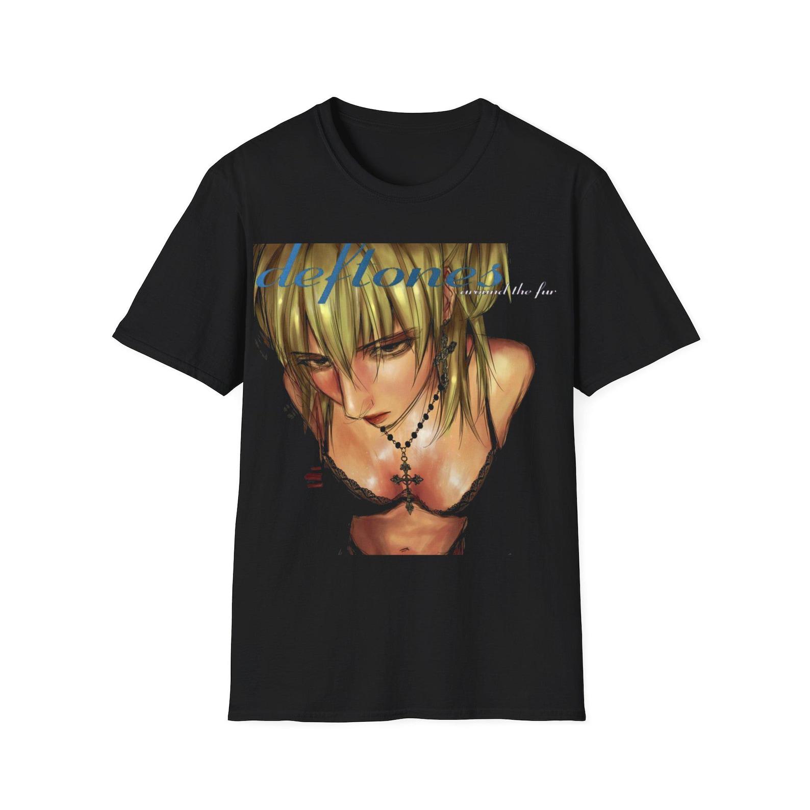 Deftones Around the Fur Shirt, misa Tee, Alternative Rock Graphic T shirt, 4XL