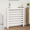 822592 vidaXL Radiator Cover White 79.5x19x84 Cm Solid Pine Wood