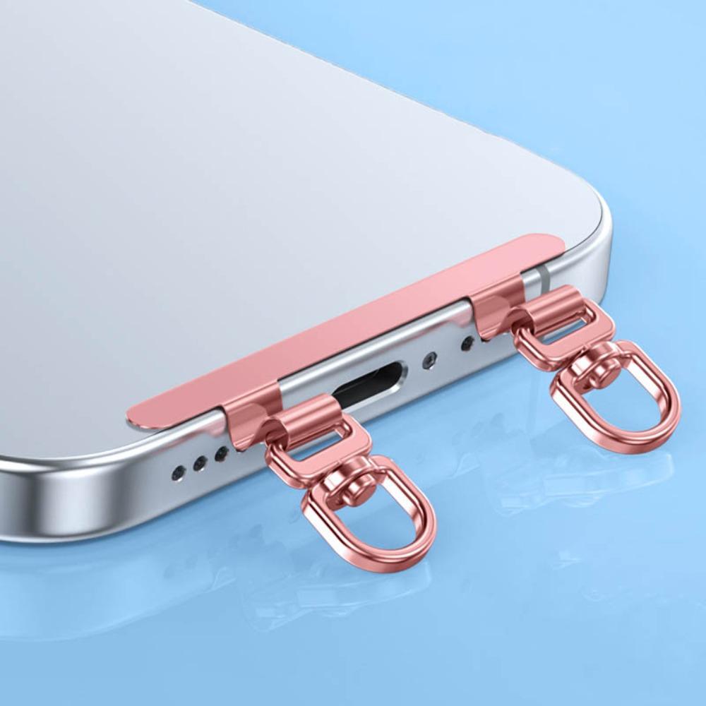 Metal Phone Case Metallic Gasket Upgrade 360° Sling Rope Card Clip Upgrade Snap Strap  Universal