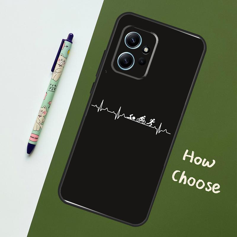 Triathlon Tri Life Schwimmen Radfahren Laufen Für Xiaomi Redmi Note 12S 11S 10S 9S Note 12 8 9 10 11 Pro Handyhülle Für Redmi 12 9 C 10C