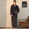 Couples' Thickened Winter Flannel Bathrobes - Men's Towel Style & Women's Coral Fleece Robes