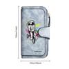 Astronaut Print Long Wallet Fashion Multifunctional Portable Purse for Daily Use