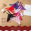 Women Sexy Bow Crotchless Panties Soft Floral Lace Sheer G-String Mesh Hollow Out Thongs T-Back Underwear Low Rise Underpant