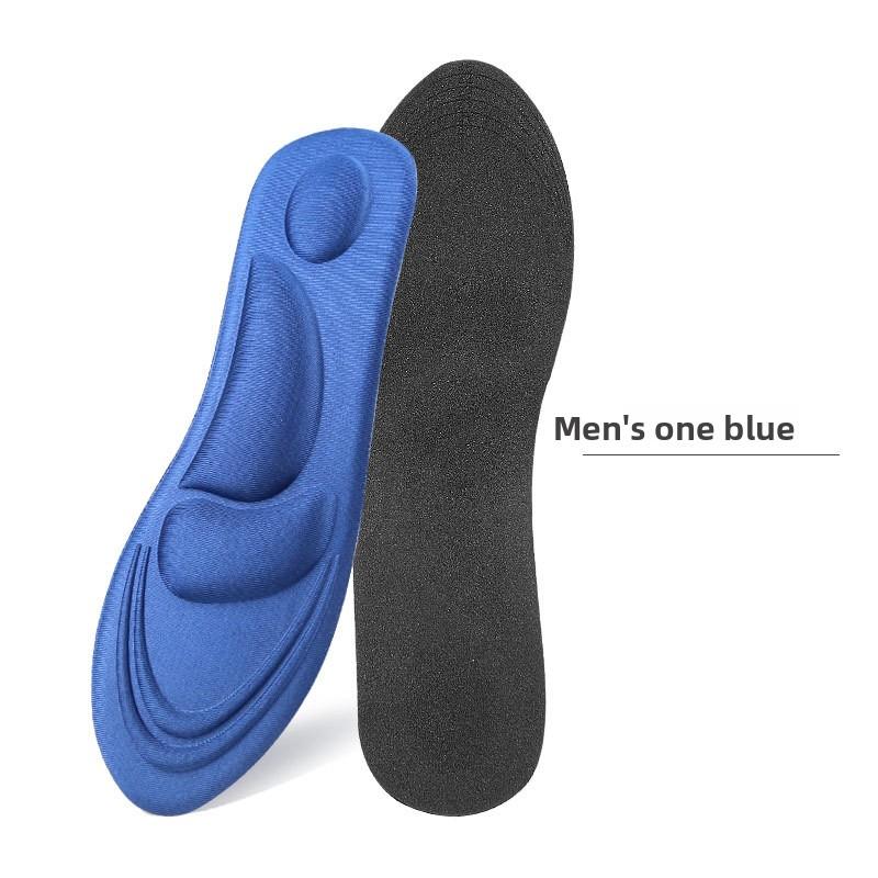 3D Massage Insole for Men Women Arch Support Breathable Sponge Sweat Absorbing Elastic Decompression Foot Cushion