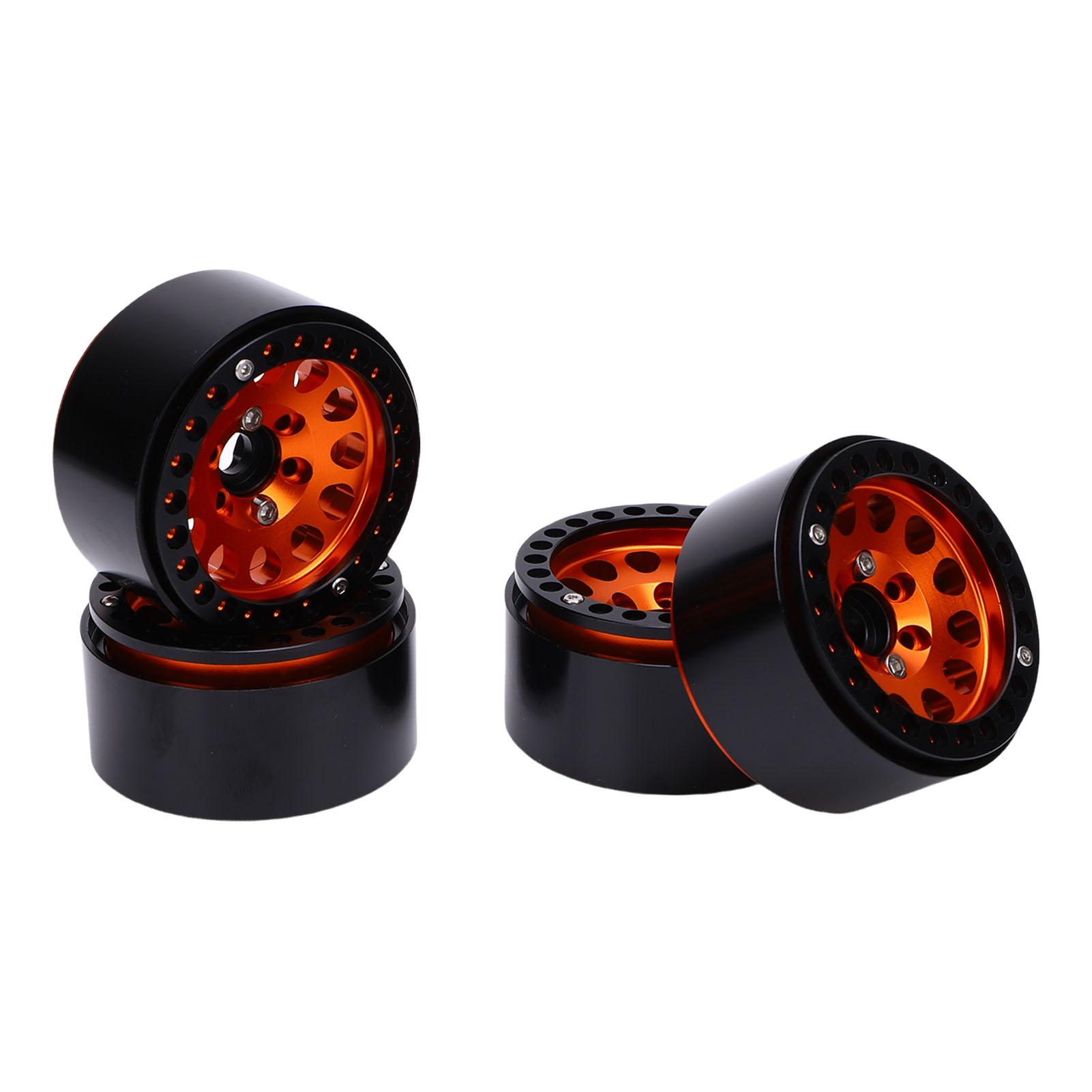 

4pcs 1.9 Inch RC Wheel Hub RC Accessories Aluminum Alloy Wheel Hub for 1 10 RC Crawler Car Purple Orange помаранчевий
