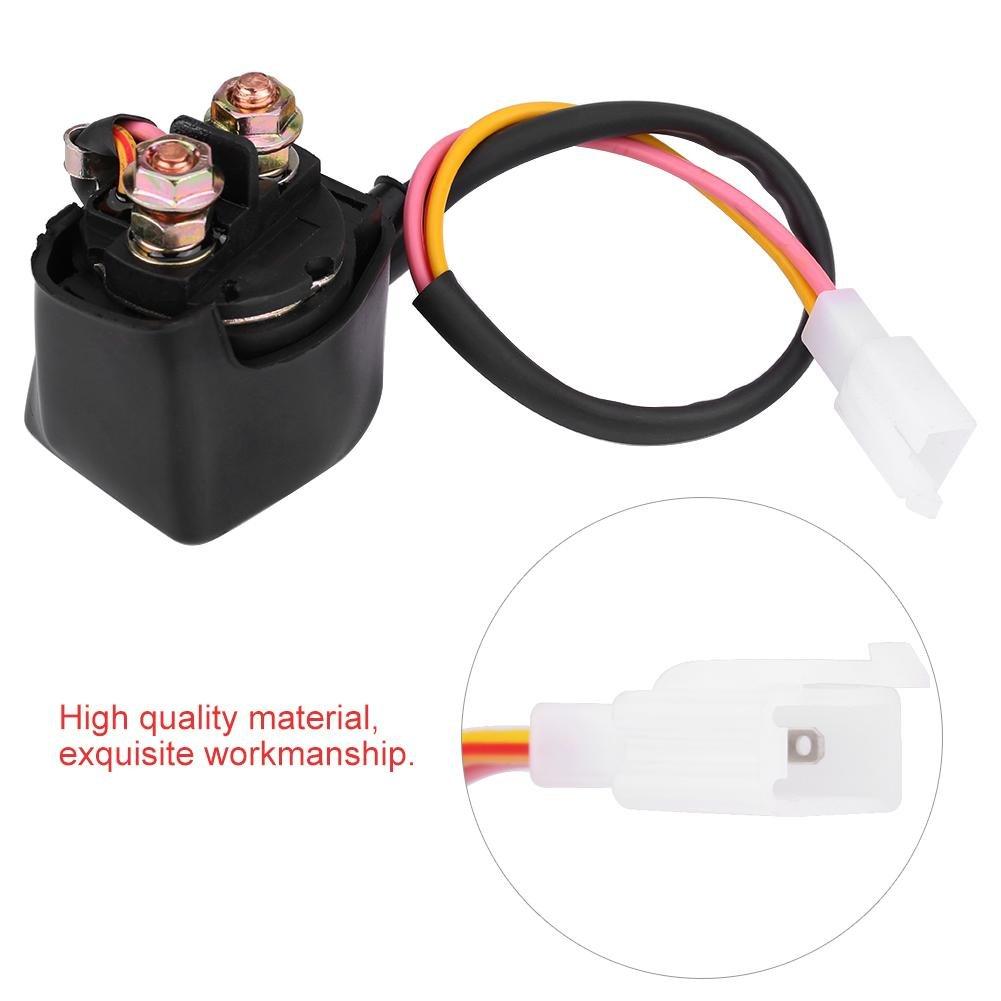 Starter Solenoid Relay, Qiilu Starter Solenoid Relay for Honda TRX400EX TRX300 ATC GY6 50cc-125cc ATV
