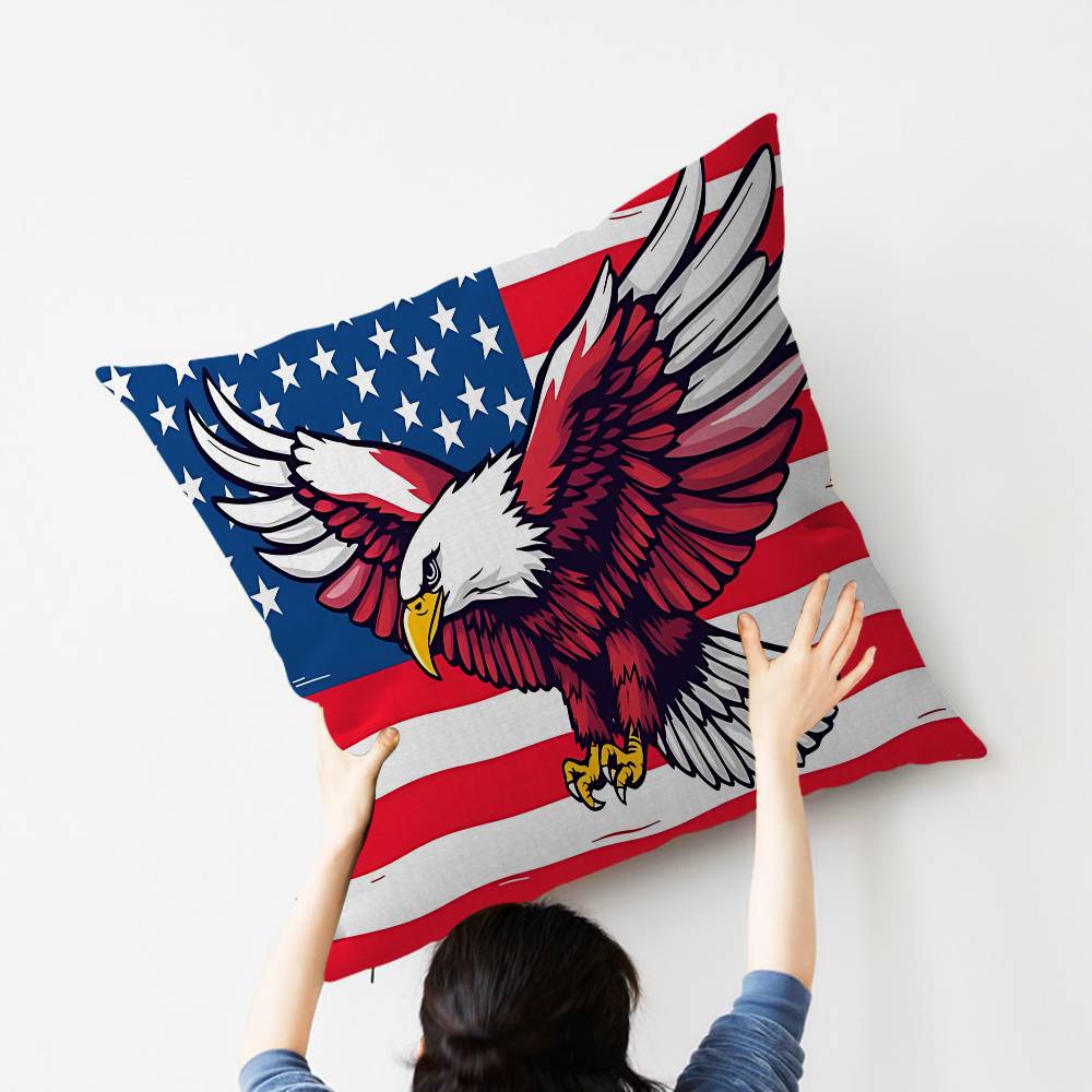 American Flag USA Maple Design Cushion Cover Happy Autumn Harvest decor Holiday Decorati Pillow Cover