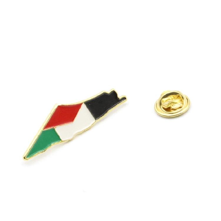 Vielseitige Kartenbrosche Ethnische Stil Abzeichen Schmuck Metall Geometrische Brosche Verzierungen