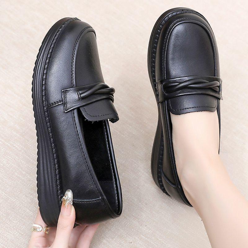 Women's Shoes Spring and Autumn Flat-bottomed All-match Soft-soled Shoes Fashion Single Shoes Women