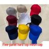Pure Cotton Mesh Cap - White or Black Duckbill Baseball Hat, Breathable Five-Panel Design