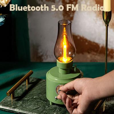 Bluetooth 5.0 reproduktor Retro FM rádio Vintage Atmosféra Šokující Bass Sound Box Podpora hudebního přehrávače Karta TF USB AUX Home