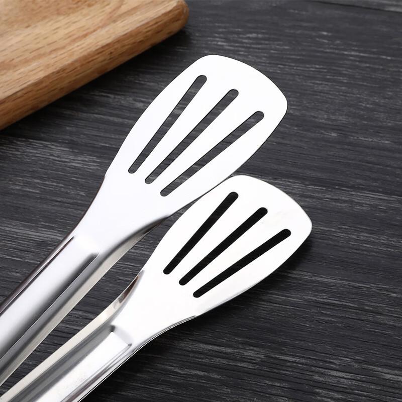 Stainless Steel BBQ Kitchen Food Tongs