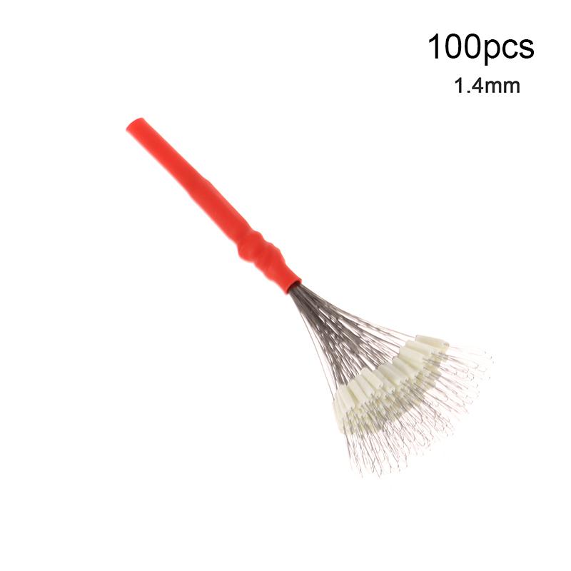 100Pcs S/Ss/Sss/M/L/Ll Anti-Wrapped Beans Float Fishing Bobber Silicone Stopper Space Bean Connector Fishing Line Tackle