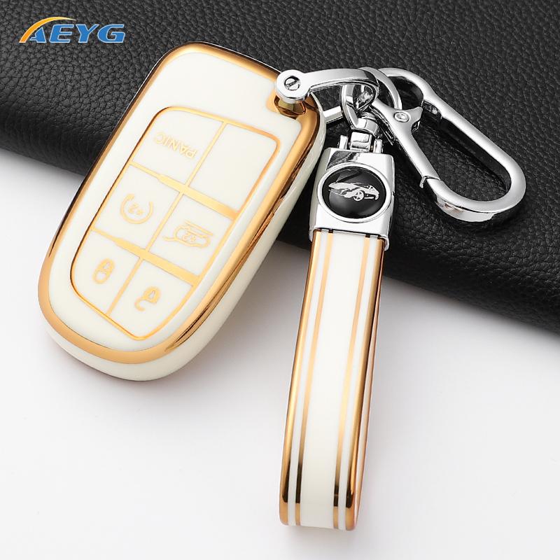 Soft Tpu Car Key Case Cover Shell For Jeep Renegade Grand Cherokee For Dodge Ram 1500 Journey Charger Challenger Fiat Durango