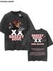 T-shirt Chris Brown Tag Breezy Bowl XX Tour T-shirt Oversize Lavata Vintage Cotone Hiphop Streetwear CB