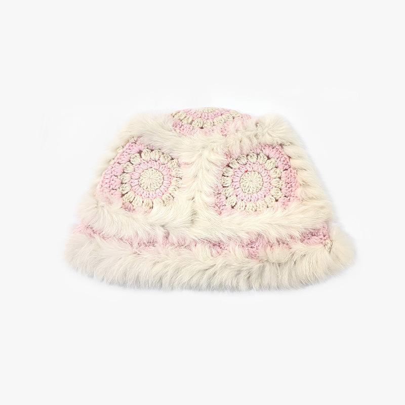 Big Head Squid Wool Hat for Women In Autumn and Winter Loose Warm Piles of Cold Hats Big Face Showing Face Small Knitted Ear Protection Hat