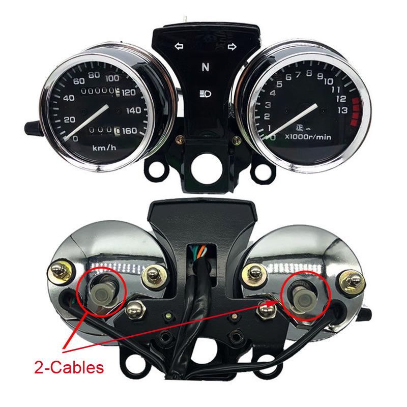 Motorcycle Tachometer Speedometer for Honda JIALING Sundiro Dayun Exeited CM125 V-MEN SDH125 1/2 Cables Speed Meter Clock Assy