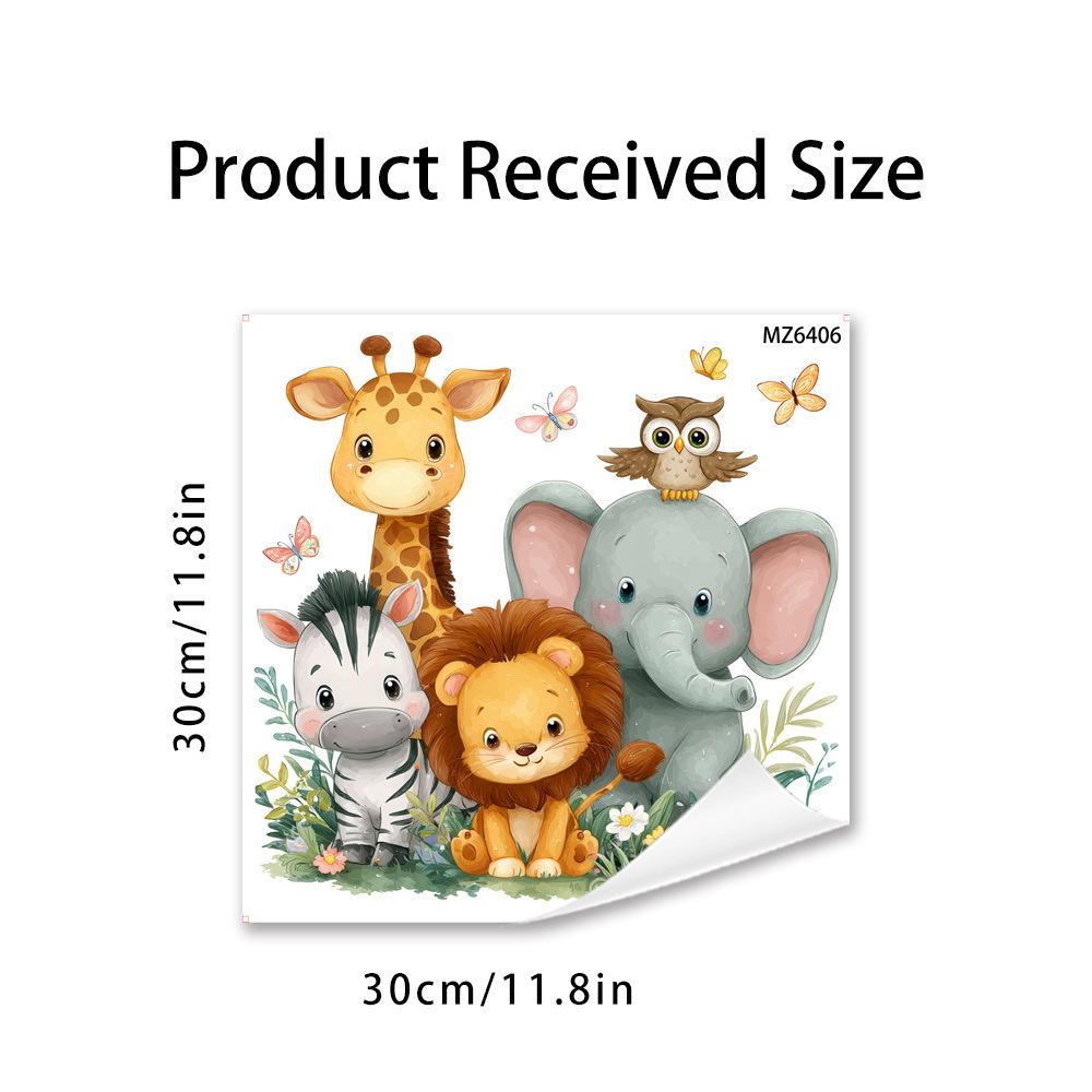 

Cute Animal Wall Sticker for Bedroom Living Room Study Rental Home Background Wall Decor 30x30cm