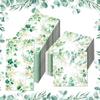 40pcs Green Plant Printed Party Paper Towel 33*33cm Tissue Eucalyptus Paper Napkins  Restaurants