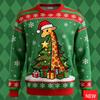 Funny Giraffe Graphic Ugly Christmas Sweater For Men 3D Printed Xmas Sweatshirts Holiday Wear Casual Pullover Sweatshirt Top