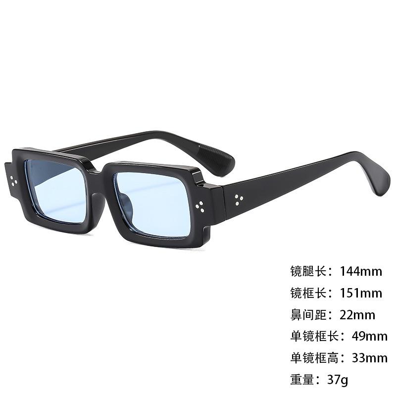Sunglasses Personalized Large Box Trendy Korean Style Men And Women Thin Sunshade Sunglasses Anti-Uv400