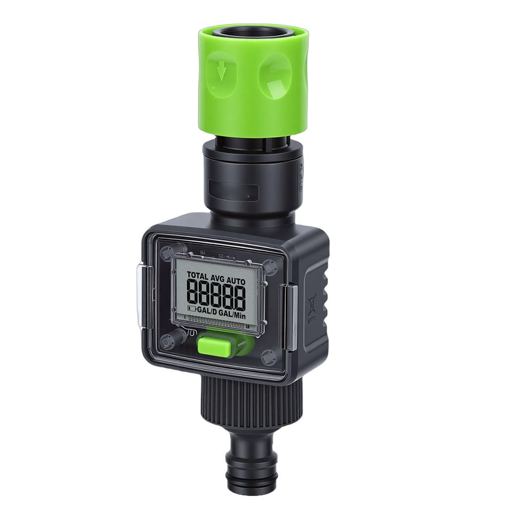 Water Flow Meter High Precise Real Time Monitoring Digital Water Consumption Meter for Garden Watering Irrigation
