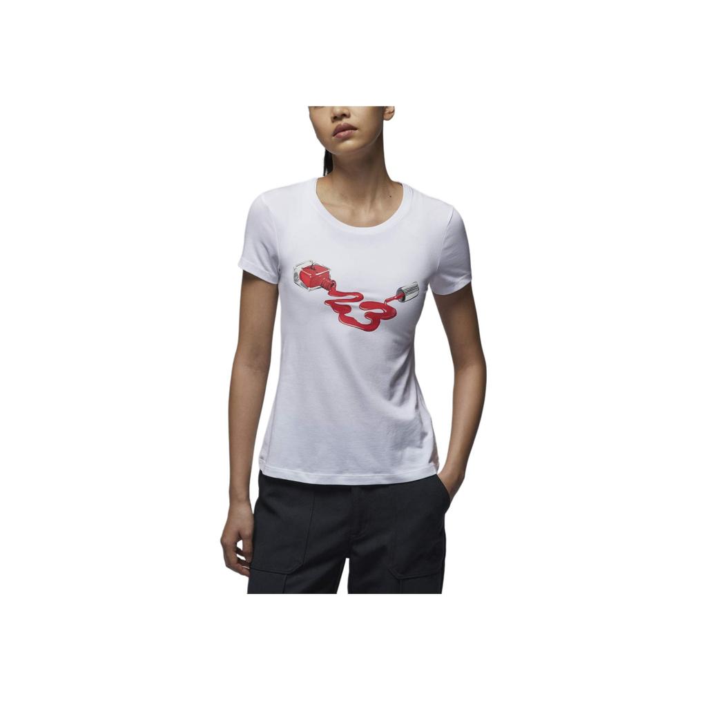 New JORDAN Women's Graphic T Shirt HJ0143-100
