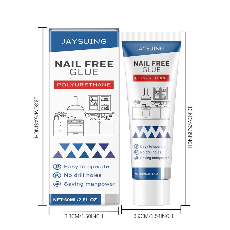 Jaysuing Nail Free Adhesive For Household Use, Wood, Metal, Ceramic, Plastic, Daily Home, Durable And Stable, Nail Free Adhesive