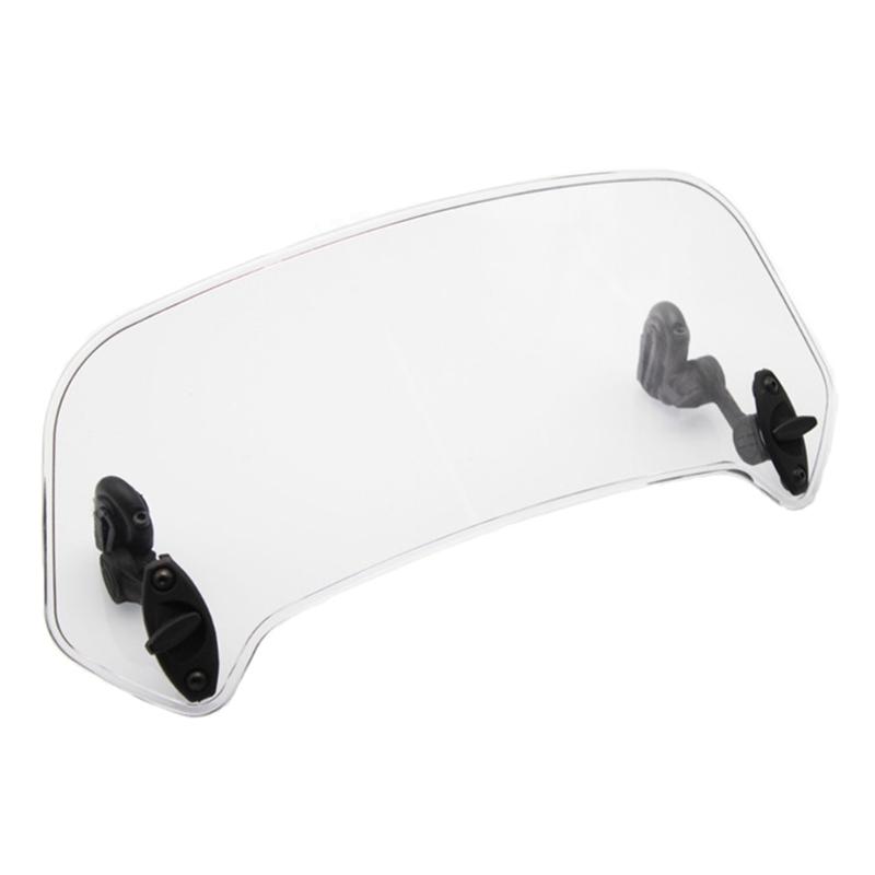 Motorcycle Windshield Airflow Adjustable Windscreen Extension Wind Deflector
