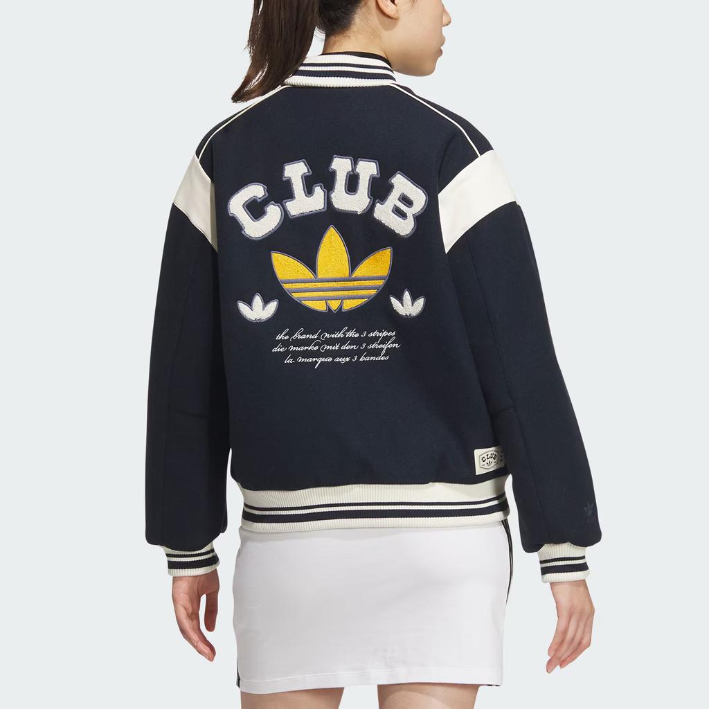Adidas Originals Collegiate Bomber Jacket Women Jacket Deep-Navy-Blue Cream JD6379