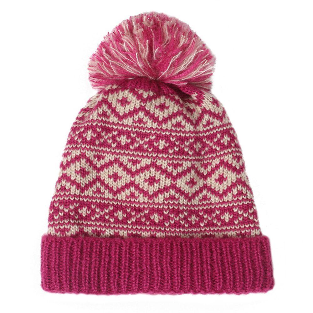 Skilue Vinter Varm Dame Strikket Beanie Lue Dusk Lue Kabel Dusk Lue Pom Ullue