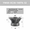 Long-Edge Dovetail Cutter Holder for XCET3004 Milling: 55°, 60°, 75° V-Groove & Disc Bottom Cleaning