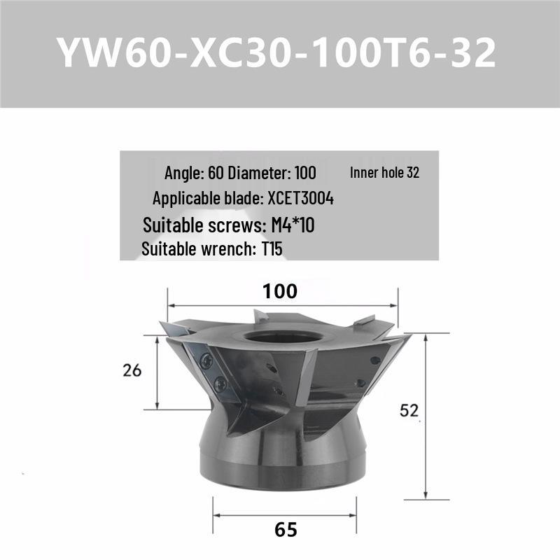 Long-Edge Dovetail Cutter Holder for XCET3004 Milling: 55°, 60°, 75° V-Groove & Disc Bottom Cleaning