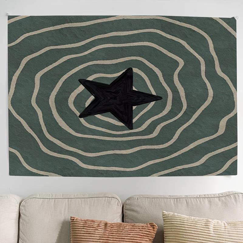 Abstract Star Modern Art Tapestry Unique Design for Home Decor Adds Style and Elegance and Charm to Any Room