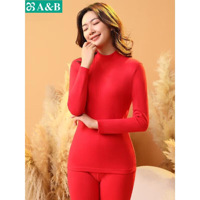 

AB Women s 100% Cotton Mock Neck Base Layer Set K098 3XL