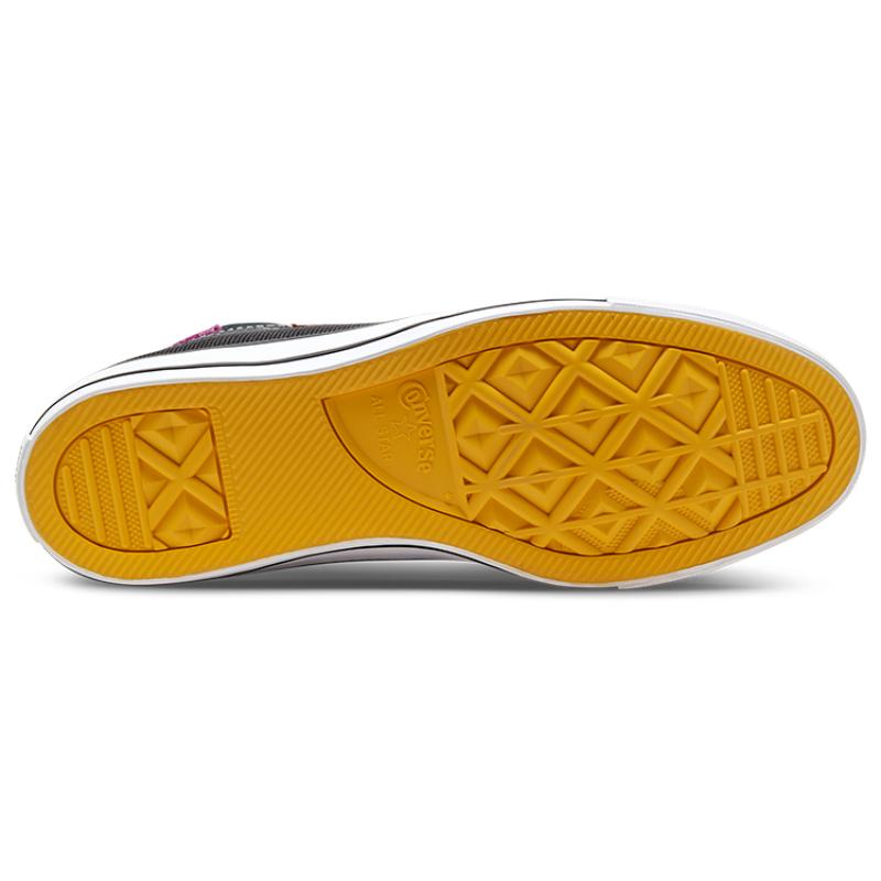 Converse Chuck Taylor All Star Vintage Casual Panelled High Top Canvas Shoes Unisex Black Rose Red