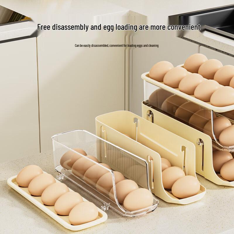 Automatic Rolling Egg Dispenser & Storage Box