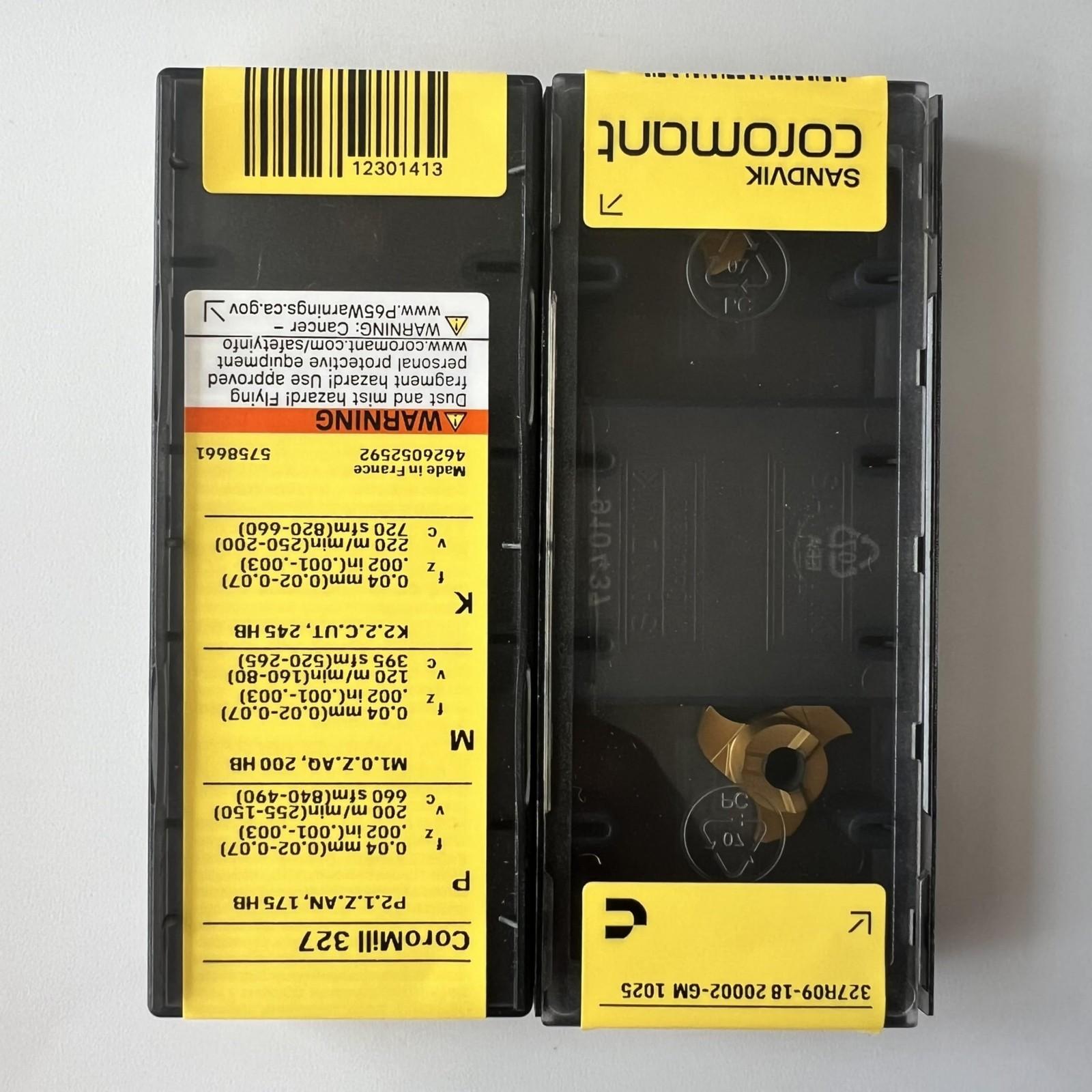 

SANDVIK / 327R09-1820002-GM 1025 / Original Swedish hard alloy blade 2 Pcs