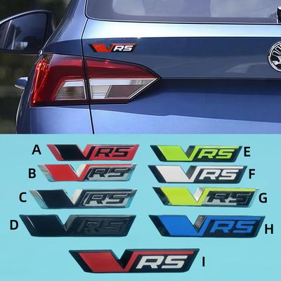 1Pc VRS Logo Car Side Fender Rear Trunk Car Body Emblem Badge Sticker for Kamiq Superb Octavia Rapid Kodiaq Karoq Fabia