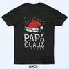 Christmas Papa Claus Santa Hat Xmas Dad Family Matching Men T-Shirt