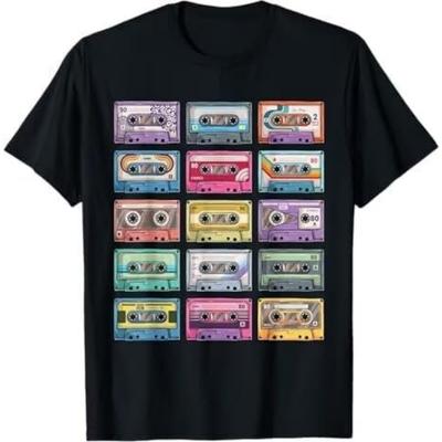 Vintage Cassette Tapes Collection 80's 90's Music Mixtape T-Shirt