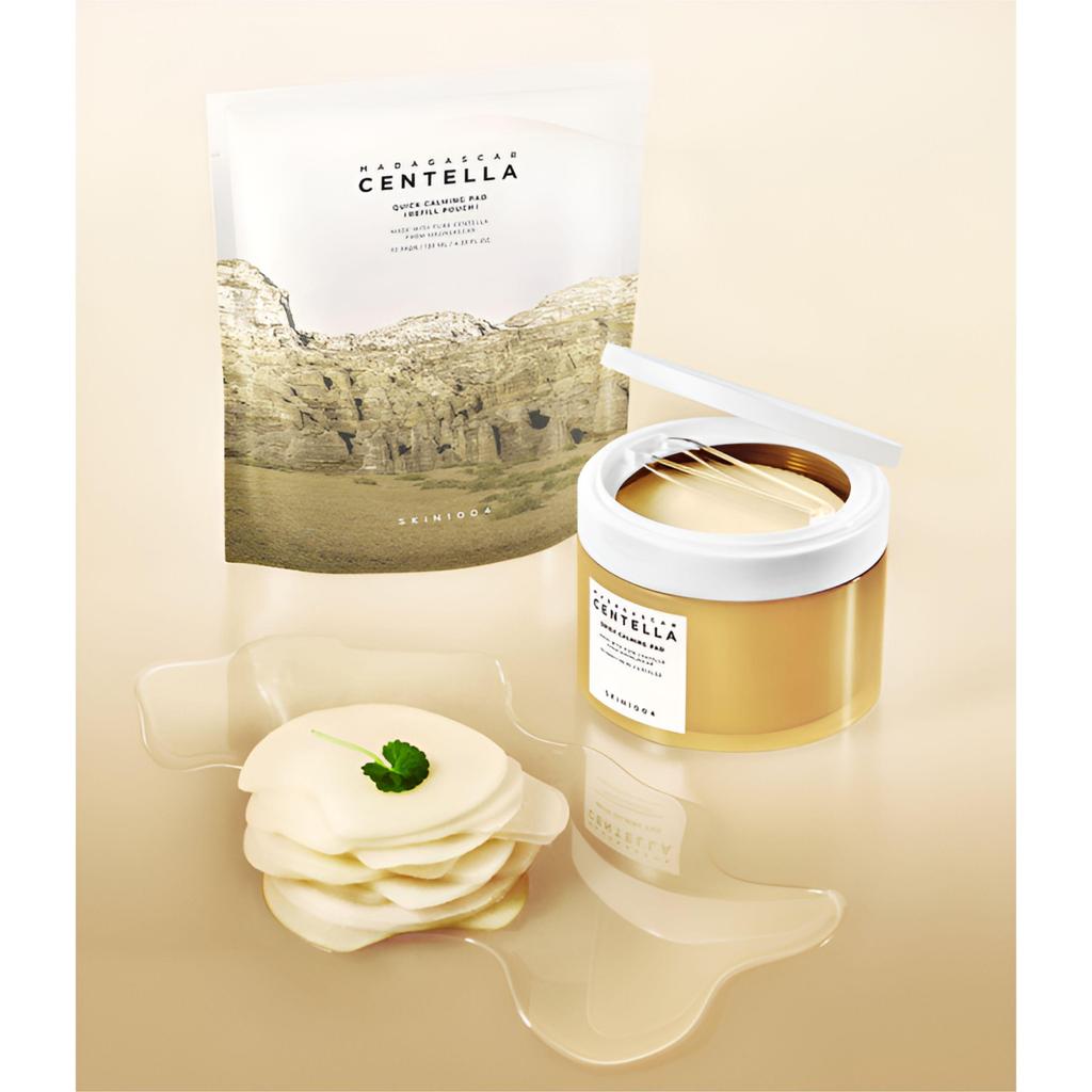 SKIN1004 Madagascar Centella Quick Calming Pad Set (70 Pads + Refill 70 Pads + Ampoule 30ml)
