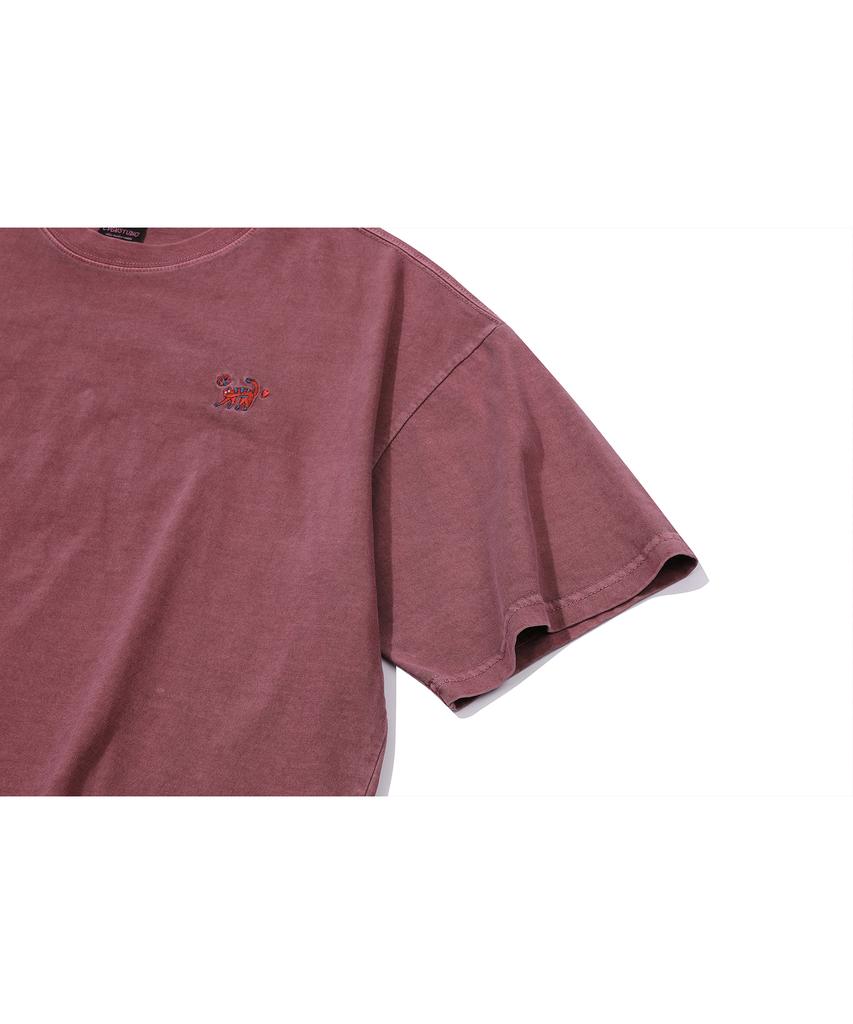 CPGN STUDIO Cat Stitch Pigment Short Sleeve Tee Dusty Pink