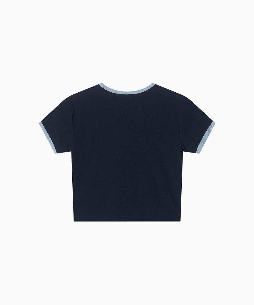 Minasu Mns Span Crop T Shirt_Navy