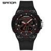 Sanda Student Waterproof Multifunction Sports Watch with Luminous Alarm